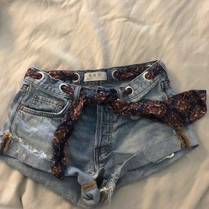 Free People Jean Shorts